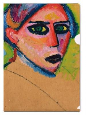 L-mapje A4 formaat: Vrouwenkop, Alexej von Jawlensky, Kunstmuseum Den Haag