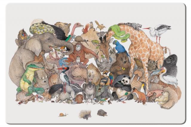 Placemat: Uit 'van Mug tot Olifant', Ingrid & Dieter Schubert