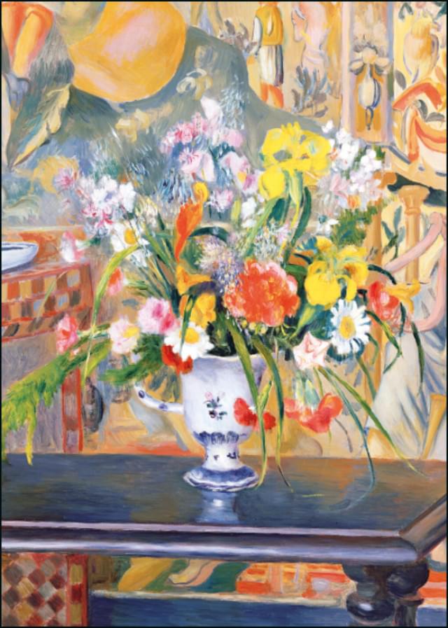 Vaas met bloemen, Pierre Auguste Renoir