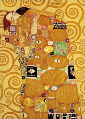 De omhelzing, Gustav Klimt