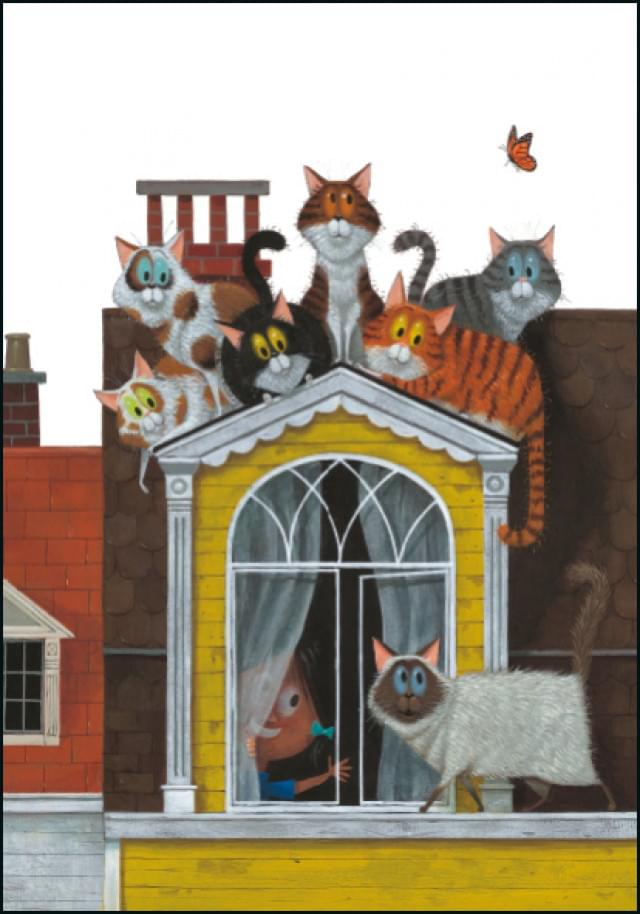 Illustratie uit "Een huis voor Harry" door Leo Timmers