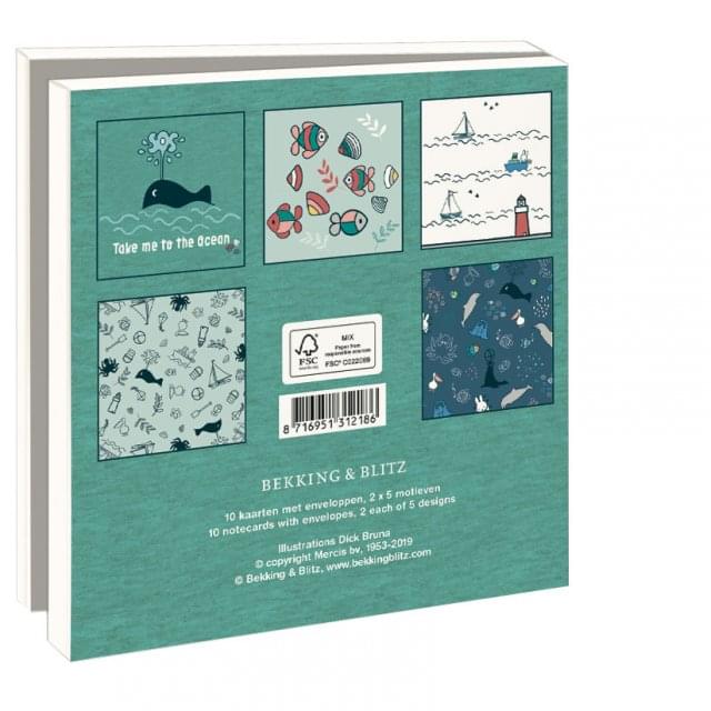 Kaartenmapje met env, vierkant: Take me to the ocean, Dick Bruna