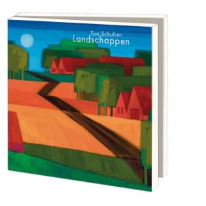 Kaartenmapje met env, vierkant: Landschappen, Ton Schulten