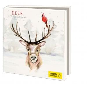 Kaartenmapje met env, vierkant: Deer, Michelle Dujardin, Amnesty International
