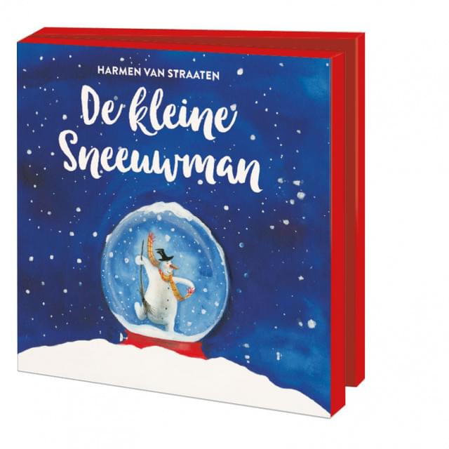 Kaartenmapje met env, vierkant: De kleine Sneeuwman, Harmen van Straaten