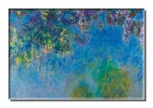 Koelkastmagneet: Blauweregen, Claude Monet, Kunstmuseum Den Haag
