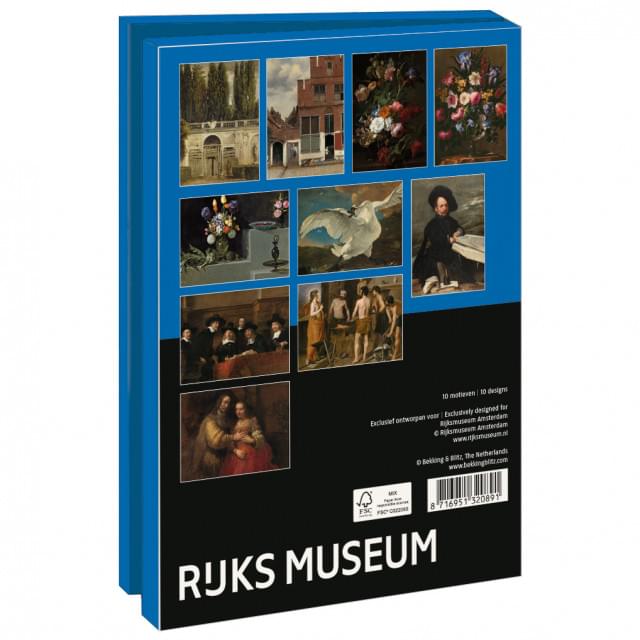 Kaartenmapje met env, groot: Rembrandt - Velázquez, Rijksmuseum Amsterdam