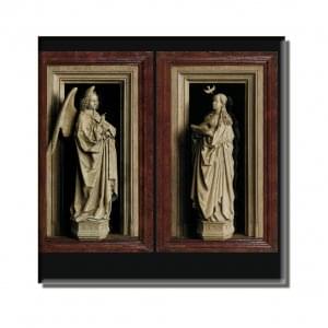 Koelkastmagneet: The Annunciation Diptych, Jan van Eyck, MSK Gent