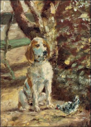 Fleche, de hond van de kunstenaar, Henri de Toulouse-Lautrec