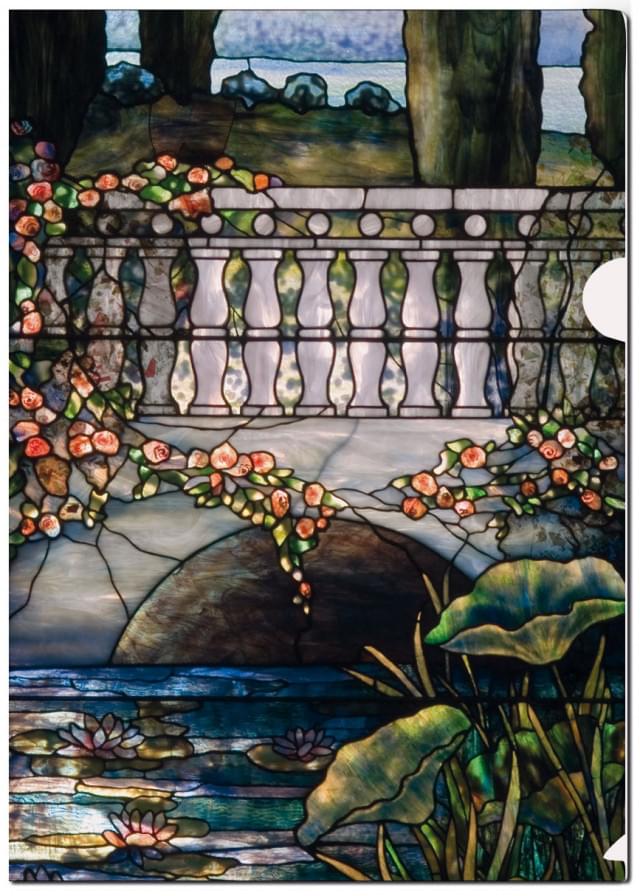 L-mapje A4 formaat: Panel, (detail) Richard Beatty Mellon house, Louis Comfort Tiffany, Morse Museum