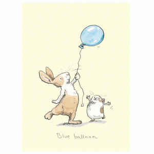 Blue Balloon Card by Anita Jeram