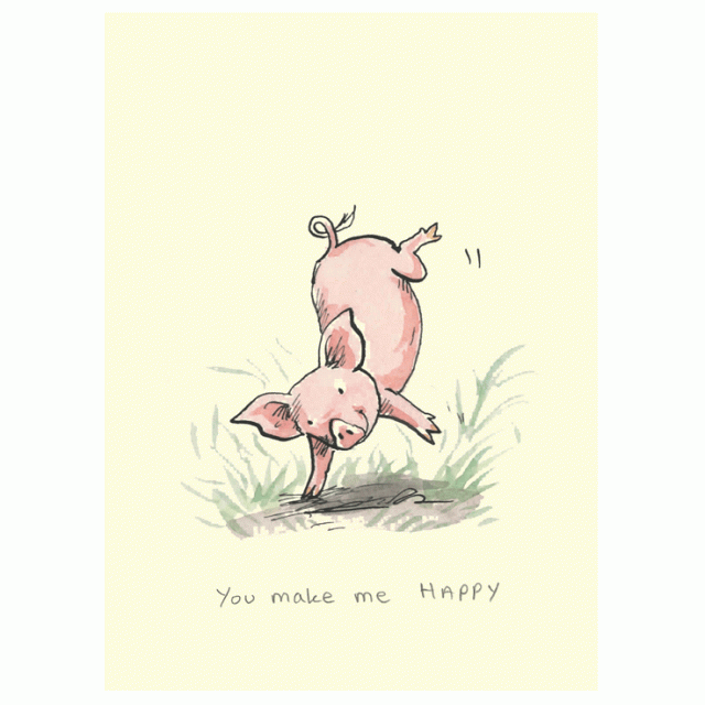 You Make Me Happy Card by Anita Jeram