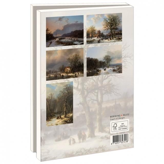 Kaartenmapje met env, groot: Winter, B.C. Koekkoek-Haus