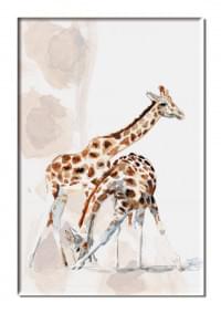 Koelkastmagneet: Giraffen, Michelle Dujardin