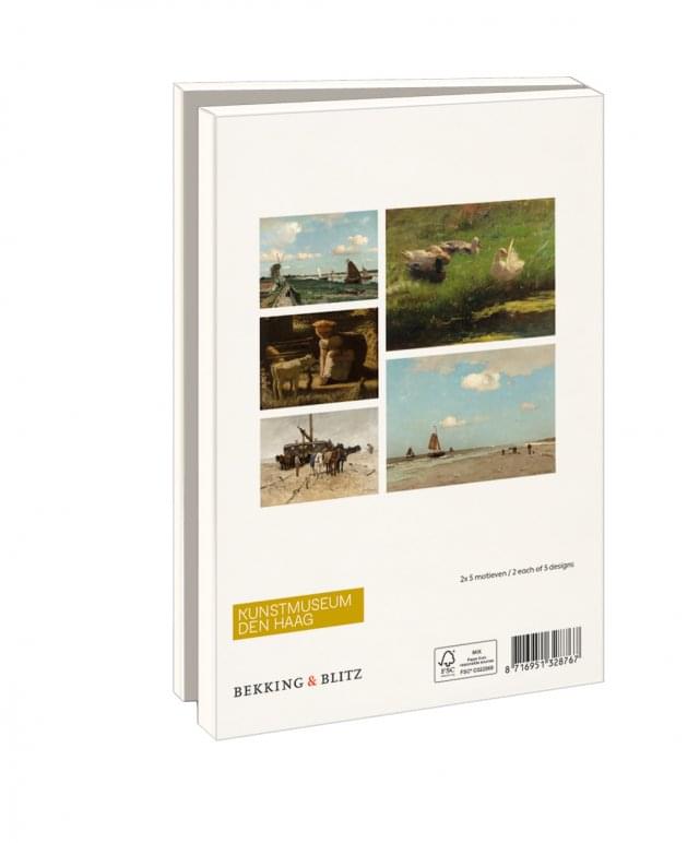 Kaartenmapje met env, groot: Haagse School, Kunstmuseum Den Haag