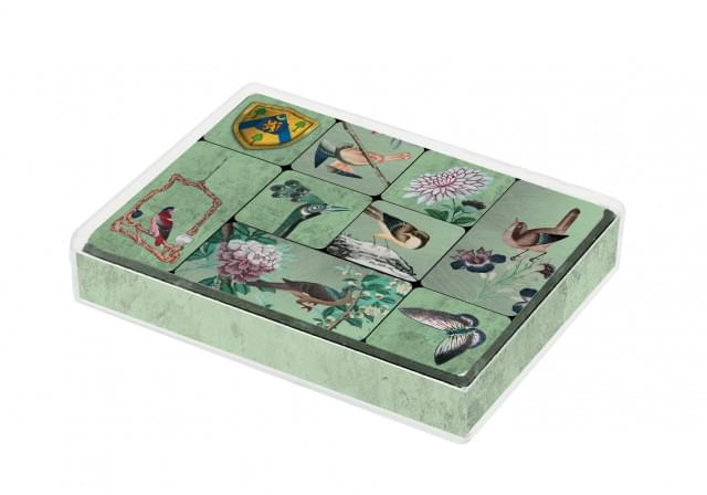 Set koelkastmagneetjes: Chinees papier behang, Kasteel Heeswijk