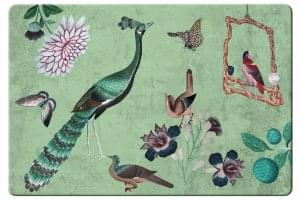 Placemat: Chinees papier behang, Kasteel Heeswijk