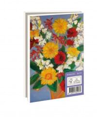 Kaartenmapje met env, klein: Floral art, Anke van den Burg