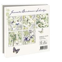 Kaartenmapje met env, vierkant: Vogels en vlinders, Janneke Brinkman