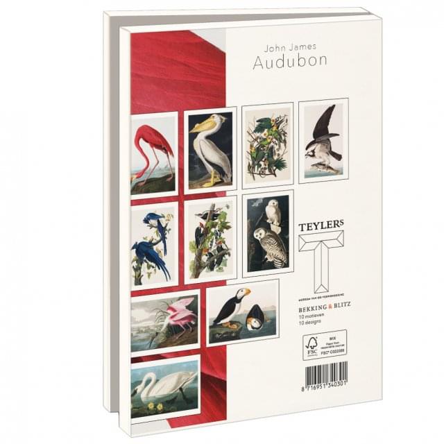 Kaartenmapje met env, groot: John James Audubon, Teylers Museum