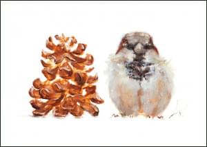 Seasons Birds, Dennenappel, Angelique Weijers