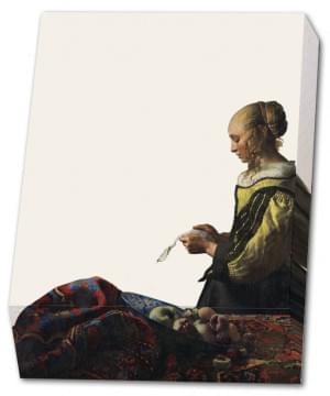 Memo blocnote: Brieflesendes Mädchen am offenen Fenster, Johannes Vermeer, SKD