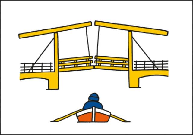 Nijntje - Miffy - Roeiboot + brug/L, Dick Bruna