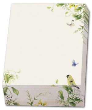 Memo blocnote: Vogels in blauweregen, Janneke Brinkman