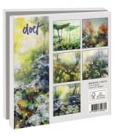 Kaartenmapje met env, vierkant: Bloemen, Doet Boersma