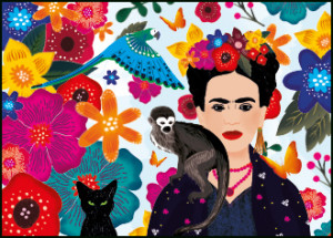 Aapje op de schouder van Frida