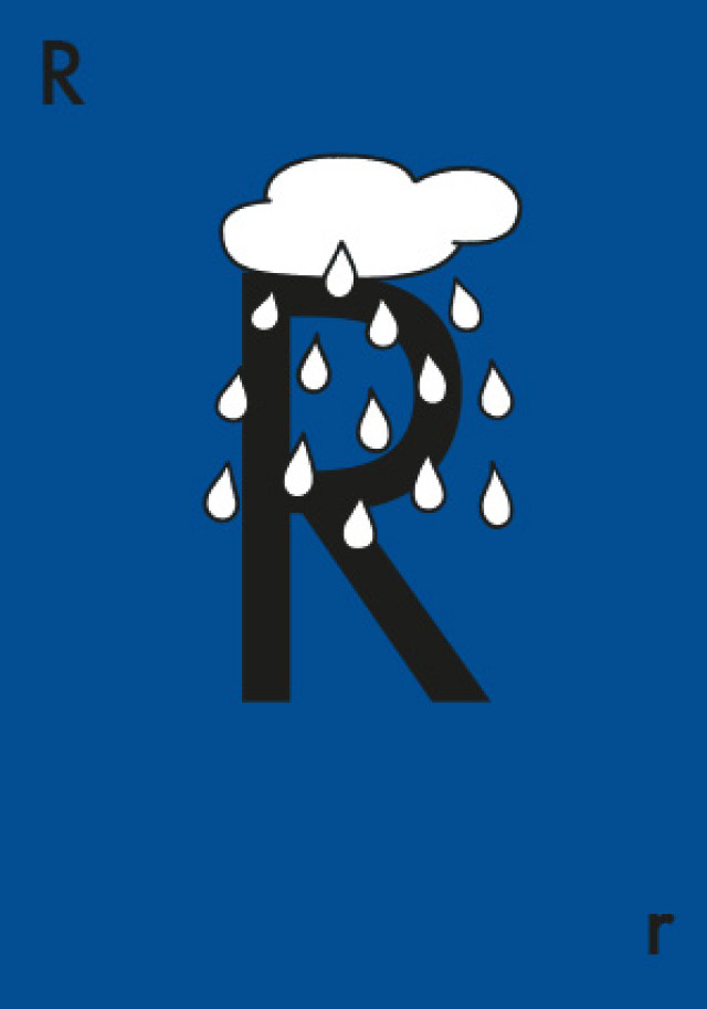 Nijntje - Miffy - letter R-regen/ST, Dick Bruna
