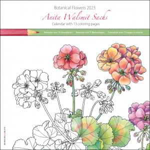 Botanical Flowers, Anita Walsmit Sachs maandkalender 2023