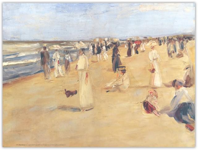 Poster: Strandbild Noordwijk, Max Liebermann