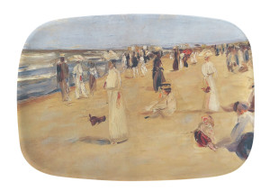 Dienblad: Strandbild Noordwijk, Max Liebermann