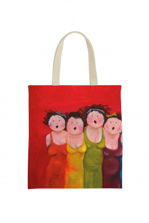 Tote bag: Uit volle borst, Judith Stam