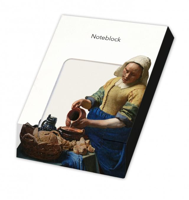 Memo blocnote: Het melkmeisje/The Milkmaid, Johannes Vermeer, Collection Rijksmuseum Amsterdam