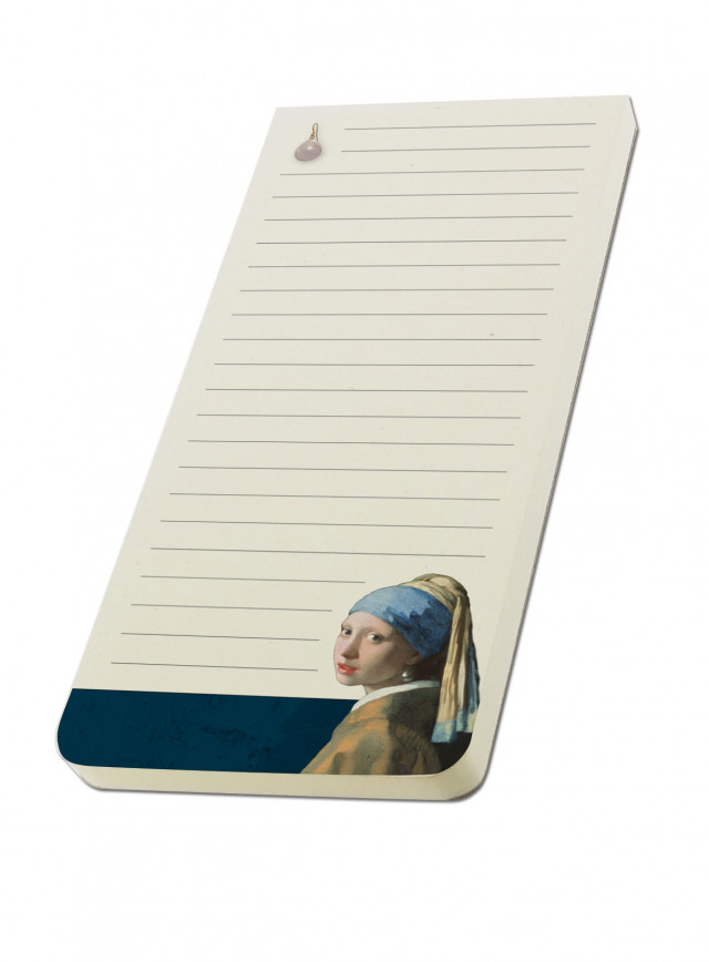 To-Do Koelkastmagneet: Meisje met de parel - Girl with the Pearl Earring, Vermeer, Mauritshuis