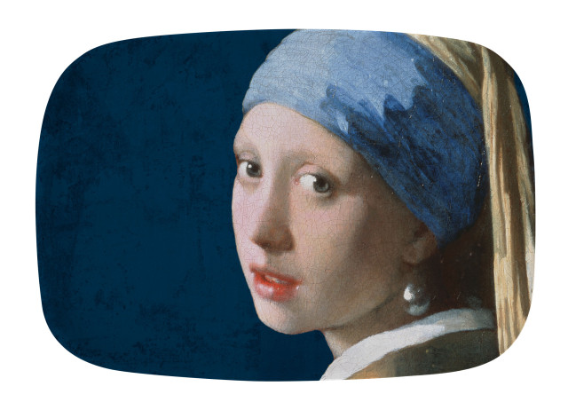 Dienblad: Meisje met de parel - Girl with the Pearl Earring, Vermeer, Mauritshuis