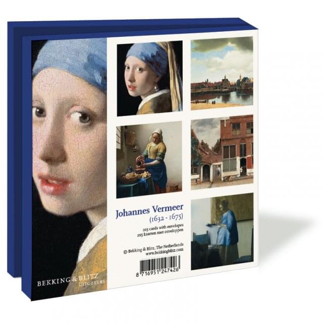 Kaartenmapje met env, vierkant: Johannes Vermeer, Collection Mauritshuis