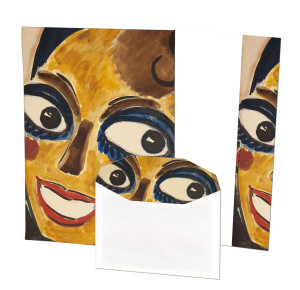 Briefpapier met enveloppen: Josephine Baker, Kees van Dongen, Singer Laren