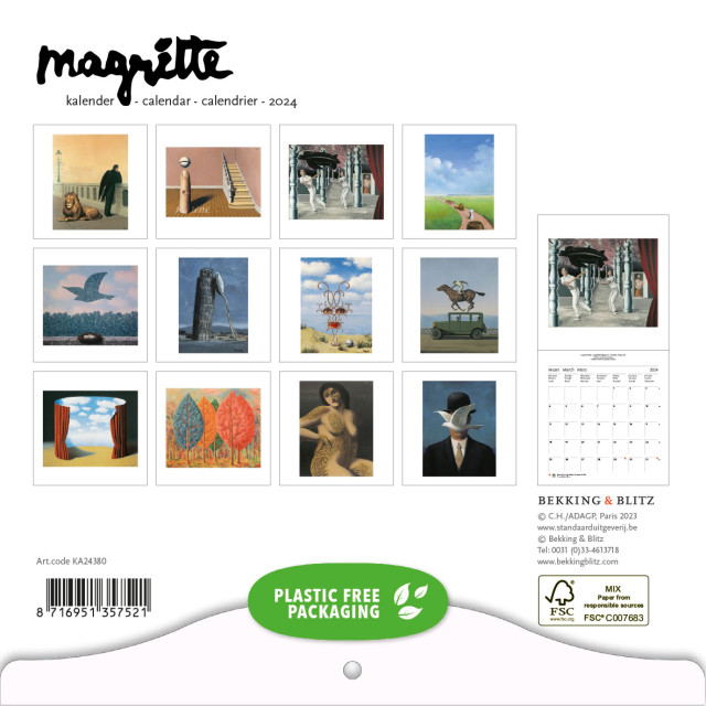 Magritte mini maandkalender 2024