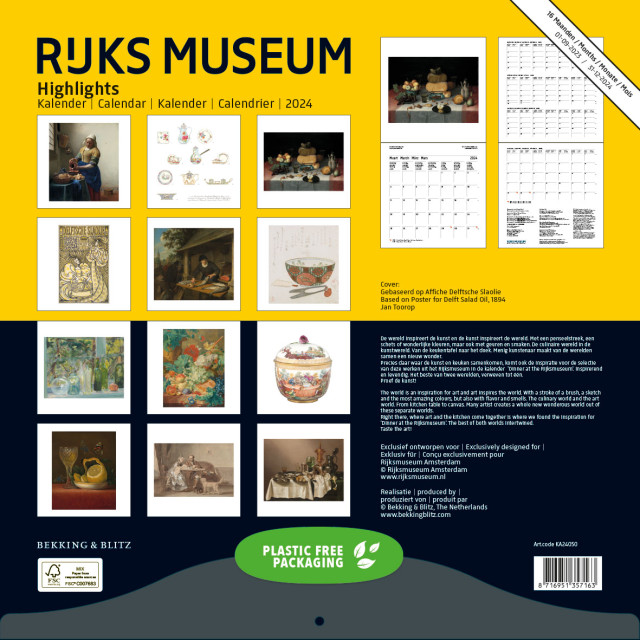 Rijksmuseum maandkalender 2024