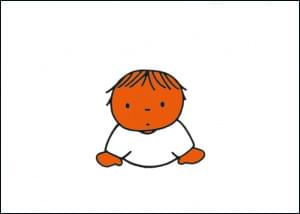 Nijntje - Miffy - Kind zittend/L, Dick Bruna