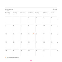 Blanco maandkalender 2024