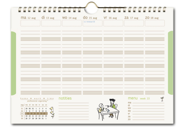Homeworktime familie planner 2024