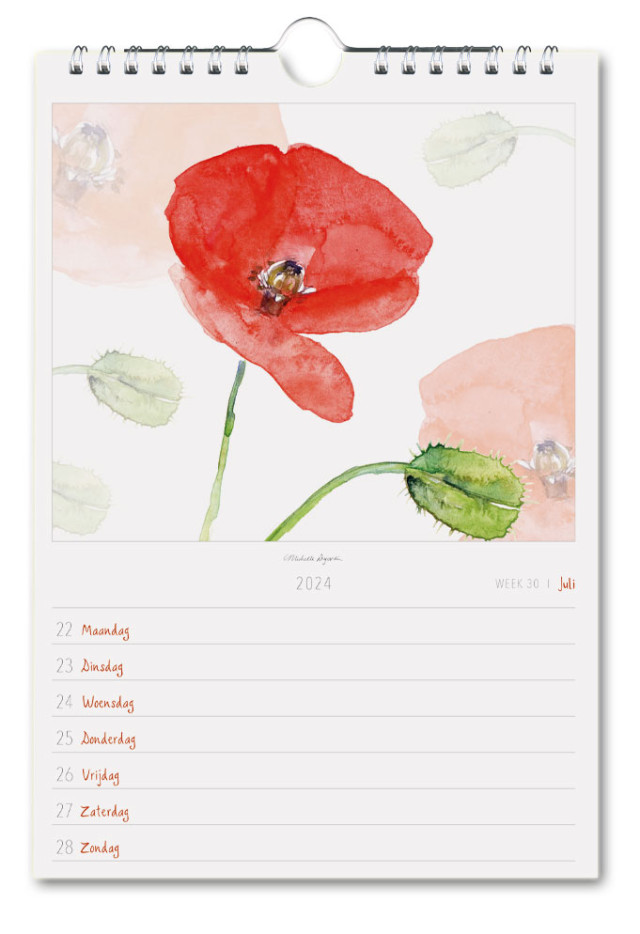 Michelle Dujardin, Butterflies, weekkalender 2024