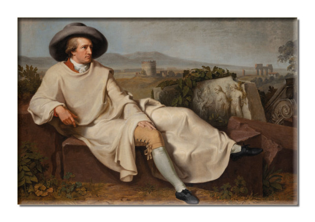 Koelkastmagneet: Goethe in der römischen Campagna, J.H.W. Tischbein, Städel Museum
