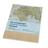 Cadeaupapier: Wandkaart van de wereld door Joan Blaeu, Het Scheepvaartmuseum