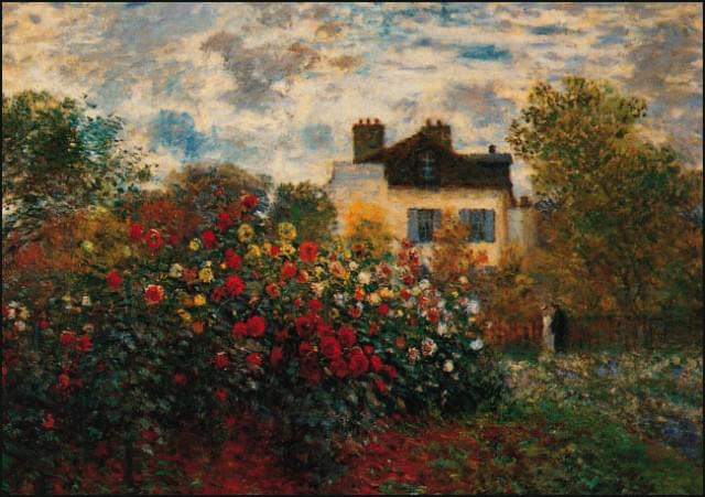 Monets's Garden Argenteuil, Claude Monet