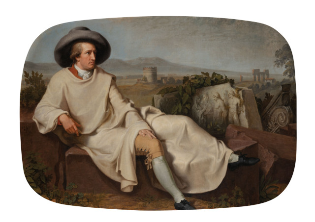 Dienblad: Goethe in der römischen Campagna, J.H.W. Tischbein, Städel Museum